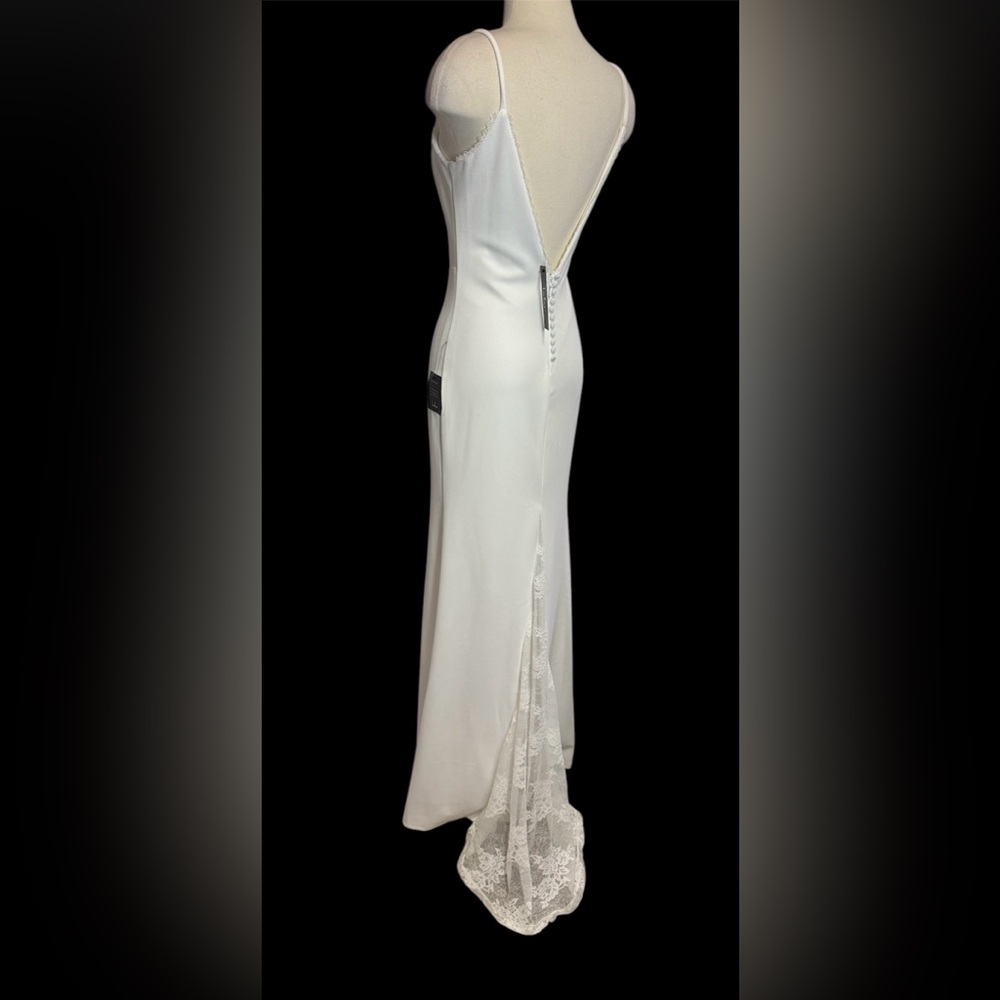 Lulus Taliana White Lace Button Back Maxi Dress Mermaid Maxi Dress Small Wedding